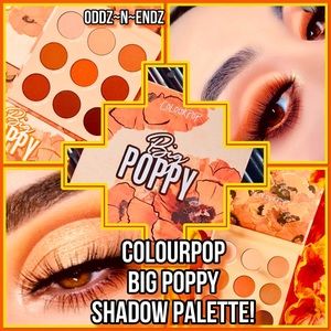 FINAL PRICE MARKDOWN!/ColourPop Big Poppy Shadow Palette BRAND NEW!